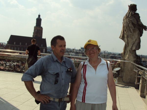 na tarasie widokowym - na dachu Auli Leopoldina.