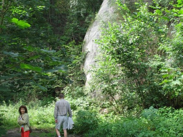Osiecznica k/Bolesławca - skała zwana Dzban Bolesławiecki
