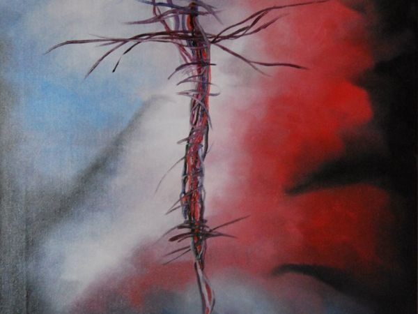 Droblin obraz olejny namalowala Elzbieta Maluch Miechowicz