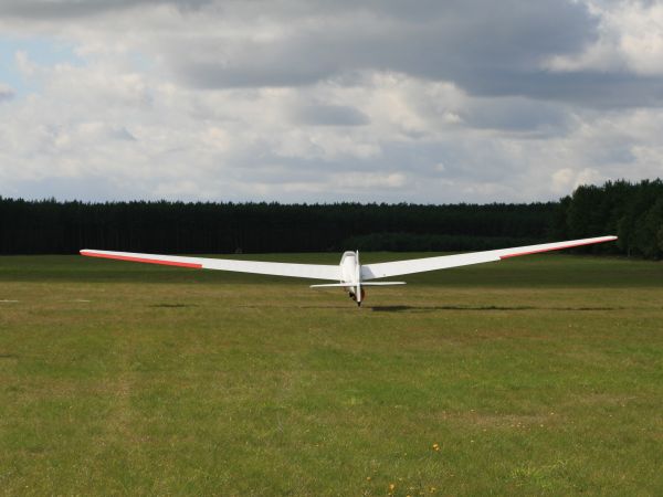 Start szybowca, lotnisko Korne