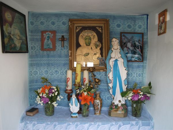 Wnętrze Kapliczki na Granicach