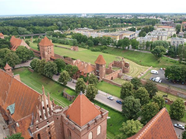 Widok z wieży ( Malbork )