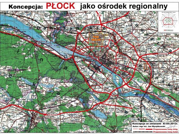Koncepcja ukształtowania przestrzennego Płocka jako ośrodka regionalnego określonego w KPZK 2030