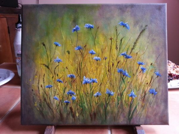 Droblin obraz olejny wykonala Elzbieta Maluch Miechowicz