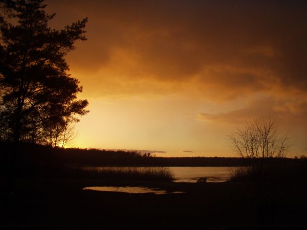 Zachód słońca nad Bródzkami.