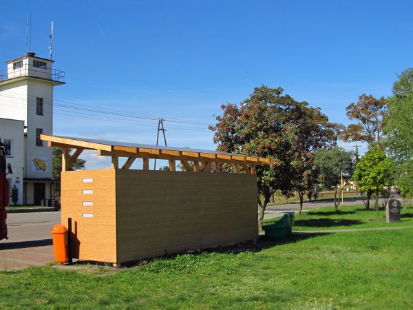 Centrum handlowe i zarazem centrum miasta przy drodze krajowej nr 22 (Gorzów - Elbląg).