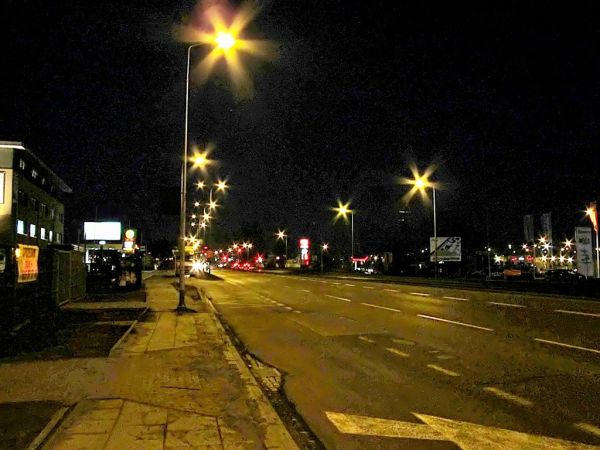 Nocą na ulicy Elbląskiej