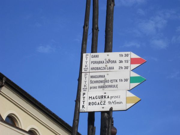 Drogowskazy turystyczne- Straconka-ul.Górska