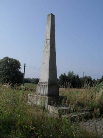 Słup milowy poczty saskiej z XVII w.