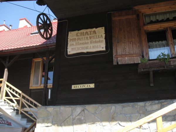 Chata pod pustą recepcja