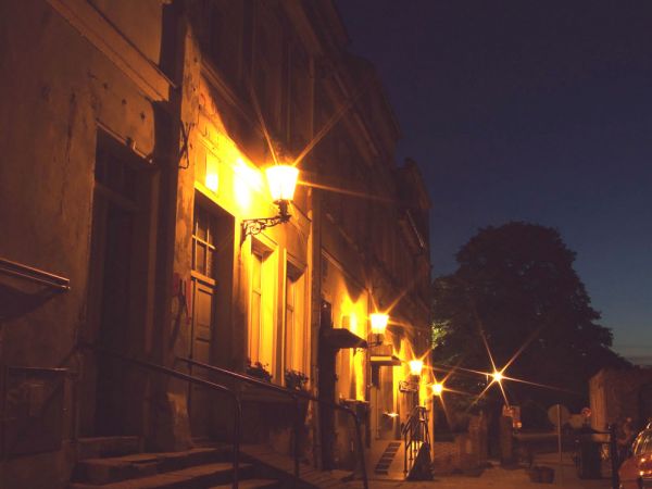 Gniew nocą- warto sie o tej porze przejść na spacer w okolicach rynku