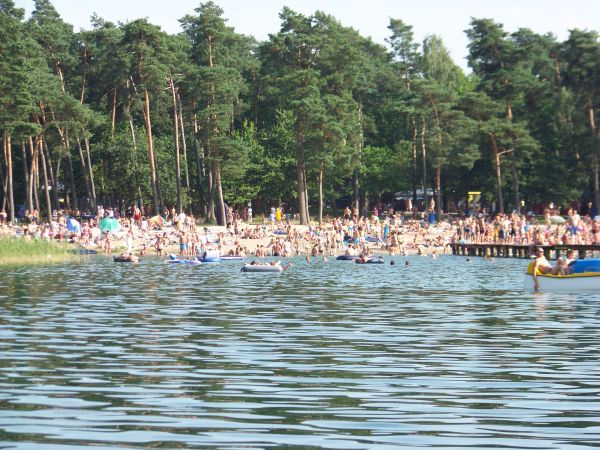 Plaża - widok od strony jeziora