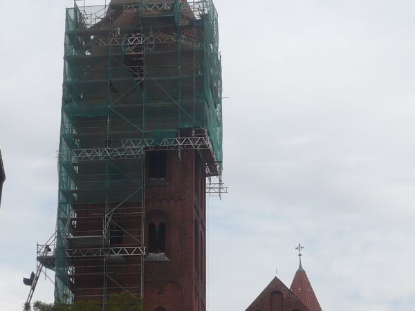 Remont dachu wieży kościoła Farnego,Październik 2015r.