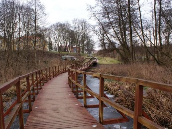 Kalisz Pomorski, luty 2014. Kładka.