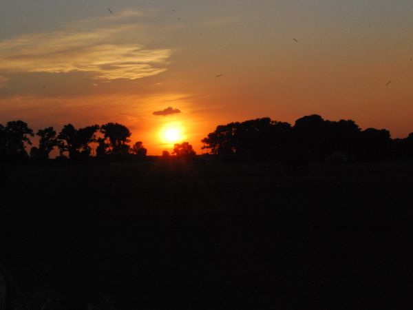 Zachod slońca w Droblinie