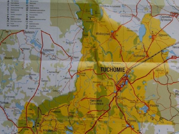 Mapa Tuchomia