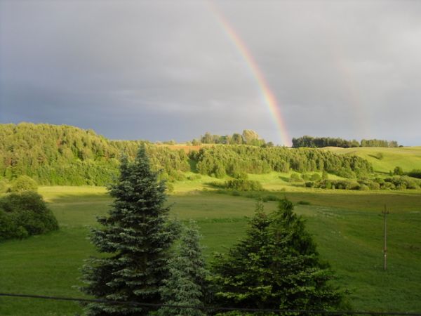 Dolina łąkowa widok z Gabrysina