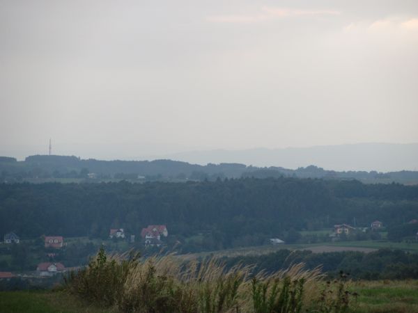 Widok z Magdalenki w kierunku Matysówki