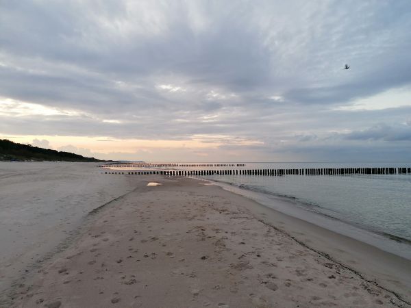 Chałupy, Morze Widok na zatokę.