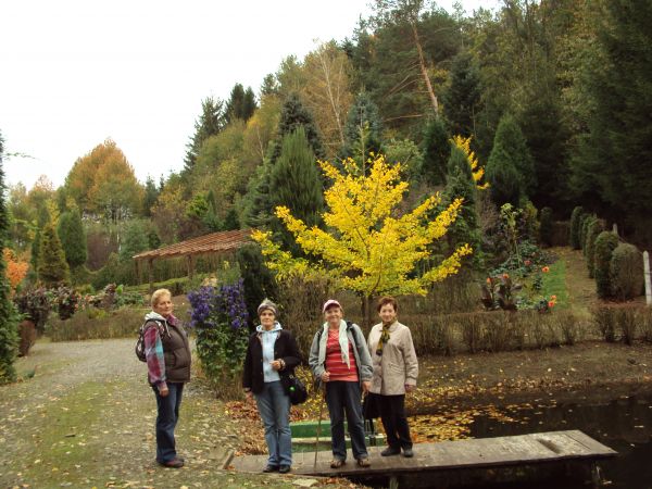 w bajkowej scenerii ogrodu / arboretum dra Bukreja.
