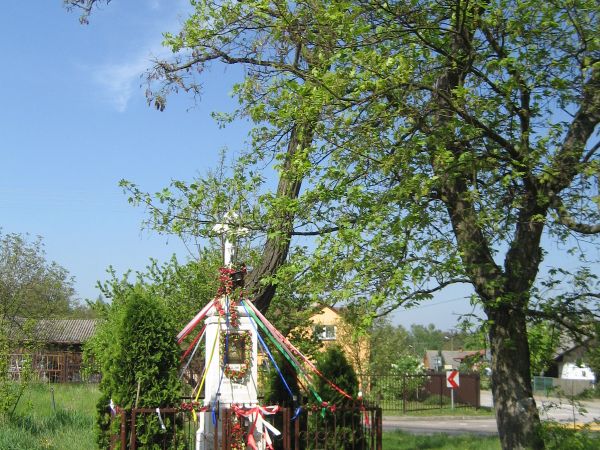 Kapliczka z 1909 r. ufundowana przez mieszkańców wsi Grzmiąca gm. Wśmierzyce