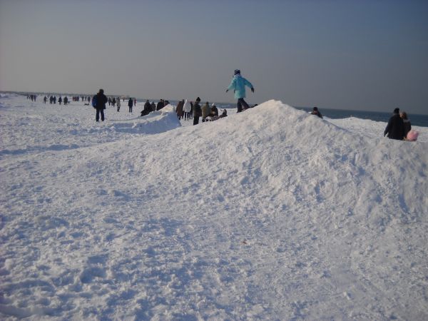 Tak wyglądała plaża -luty 2010r