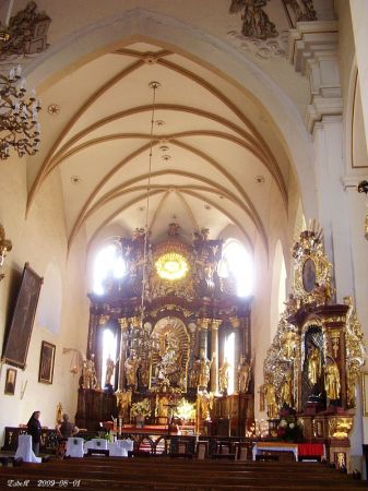 Dzisiaj kilka zdjęć z barokowego wystroju Kościoła p.w. Wniebowzięcia NMP i św. Mikołaja.