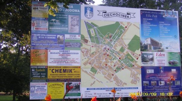 Ciechocinek - tablica informacyjna