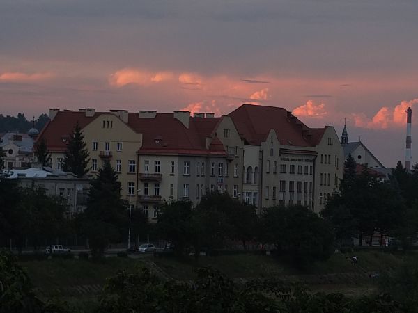 Zachód słońca nad Przemyślem