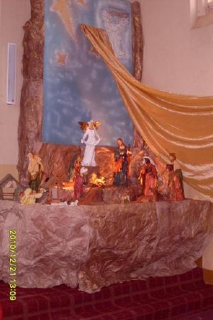 Szopka w naszym kościele.