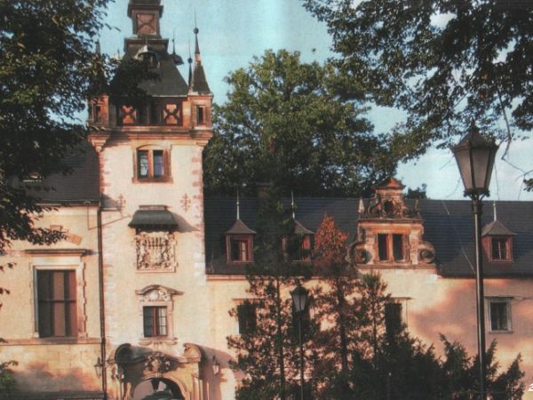 Zamek od strony wjazdu - widok ok. roku 2006.