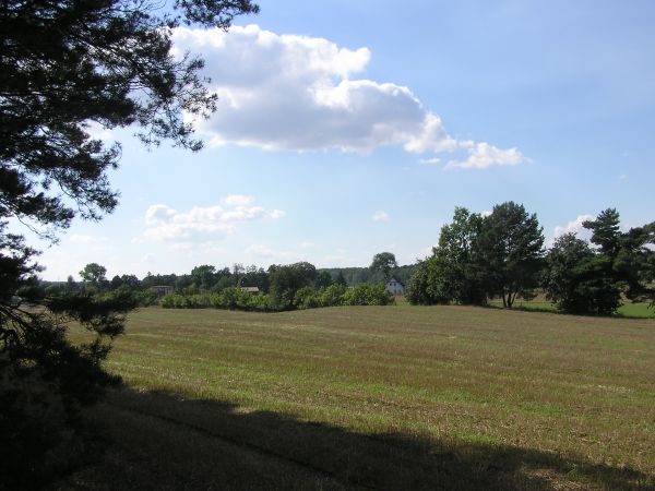 Widok na wieś od strony południowej