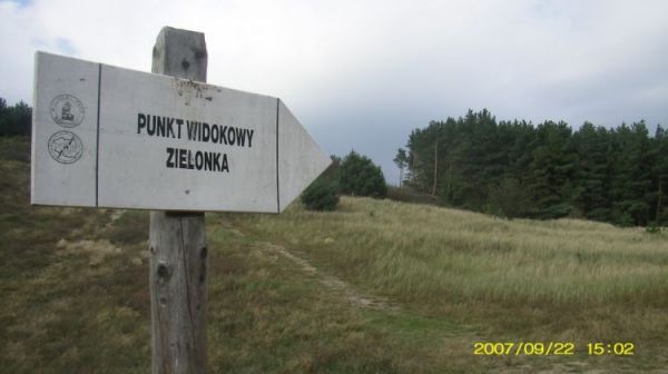 Drogowskaz na Zielonkę