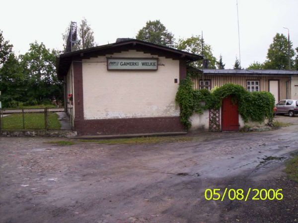 Stacja kolejowa GAMERKI WIELKIE.