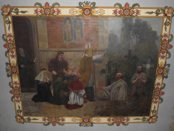 polichromia Włodzimierza Lisowskiego z 1932 roku, malarz był z Sanoka.