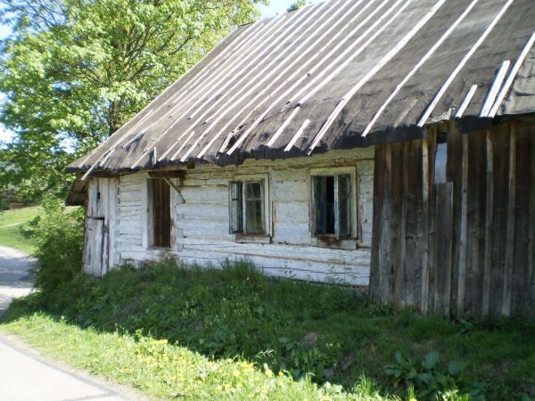 Chata łemkowska - przed wojną własność rodziny Biszko