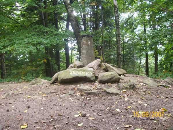 -Brzanka, najwyższy  szczyt Powiatu 536 m .npm