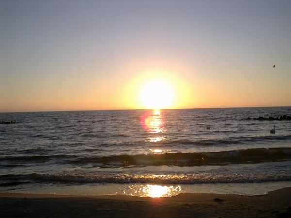 Zachód słońca w Darłówku