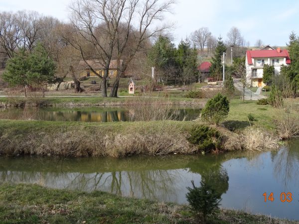 stawy przy zespole dworskim, dalej za drogą kapliczka : więcej w tej galerii -  zapraszam / polecam i do naśladownictwa w realizacji takich zamierzeń - namawiam