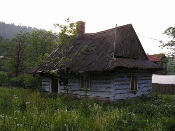 Stara drewniana zabudowa