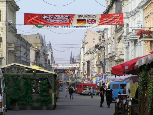 Deptak na ulicy Piotrkowskiej