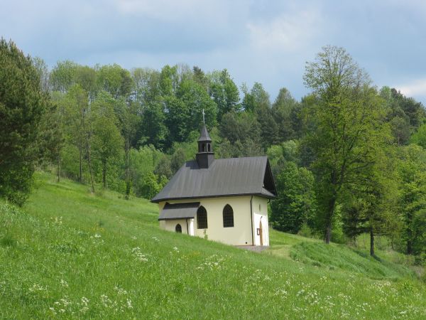 kościółek pw. Matki Boskiej Ostrobramskiej w Żernicy Niżnej, starannie odnowiony i uposażony.