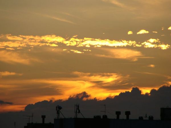 Fot.: Marian Skrzypek. Sosnowiec o wschodzie słońca.
