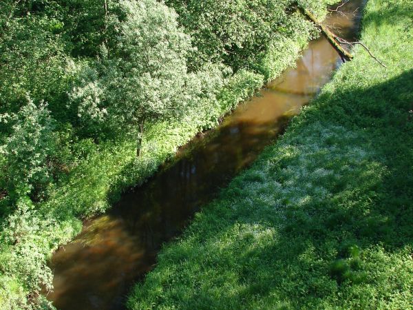 Bytow. Widok z mostu kolejowego