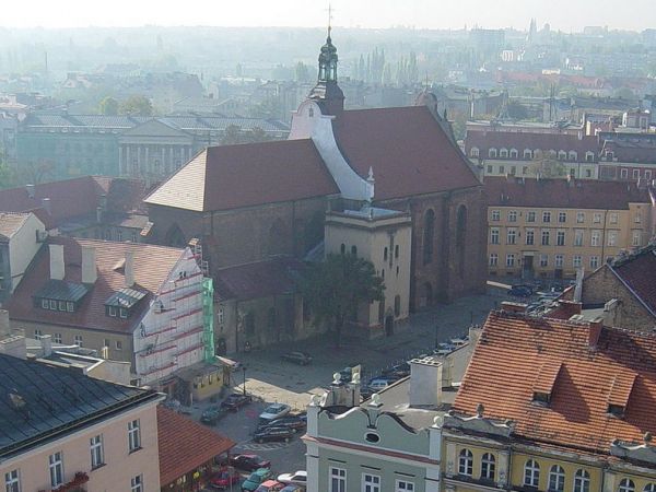 Panorama z wieży ratusza - OO. Franciszkanie