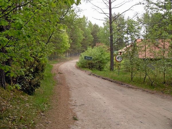 Dojazd do miejscowości Kazub od strony Cieciorki
