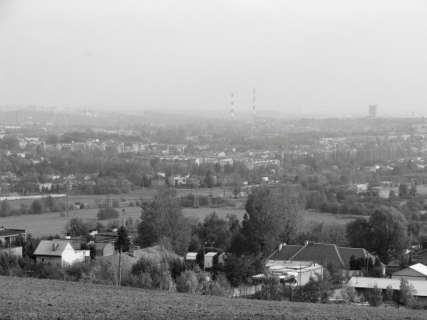 Panorama Będzina z Góry Doroty