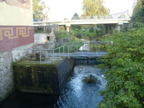 Stary młyn w centrum miasta