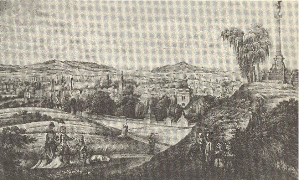 Widok ogólny Kamiennej Góry z XVII w.