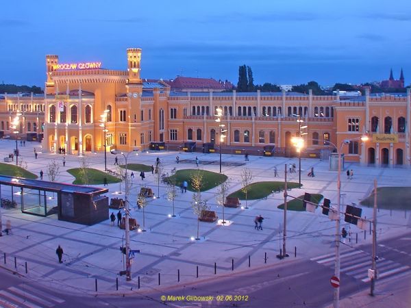 PANORAMA-DWORZEC KOLEJOWY PKP WROCŁAW GŁÓWNY